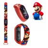 Relógio Super Mario Bros Digital Led Infantil À Prova D'água mario