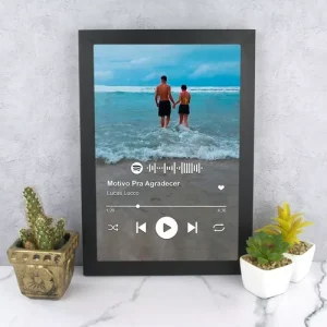 Quadro Spotify Dia Dos Namorados Casal Amor Love Presente