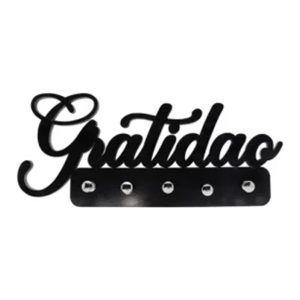 Organizador Para Chaveiro C/ Pinus Gratidao Preto