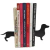 Bibliocanto Em L Suporte Apoio Livro Game Dvd Aparador Cor Cachorro - preto