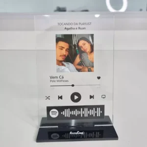 Placa Spotify Interativa Personalizada Com Foto E Musica