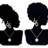 2 Bustos Afro Expositor De Jóias Colar Brincos De Qualidade