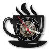 Relógio Parede Cozinha Xícara Café Vinil Lp Decoração Retrô