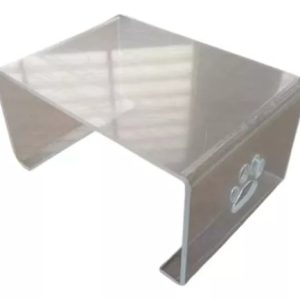 Comedouro Elevado Pet Acrílico Cachorro Gato Ergonômico