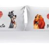 Kit Fronhas Personalizadas Casal A Dama E O Vagabundo 01