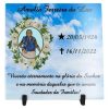 Placa Lápide Azulejo Foto Frase Jazigo Personalizado 20x20