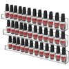 Kit 8 Prateleiras Suporte Organizador para Esmalte Unhas de Parede em Acrílico - Manicure Tintas Jóias Artesanato