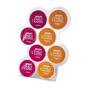 Suporte Porta Cápsulas Dolce Gusto - Nespresso - Tres - Organic Model - 8 Cápsulas Acrílico Cristal Premium