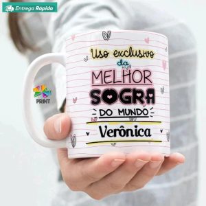 Caneca Porcelana para SOGRA est. 12 - Uso Exclusivo da Melhor SOGRA do mundo com NOME - Zlprint