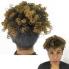 Aplique Cacheado Coque Afro Puff Cabelo Organico Fibra