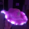 Chapéu com Led Plumas Country Ana Castela Boiadera Rodeio Penas Pelos Luizinha Luz Pisca Pisca Cowgirl Cowboy