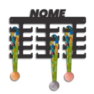 Porta Medalhas Personalizado com Nome