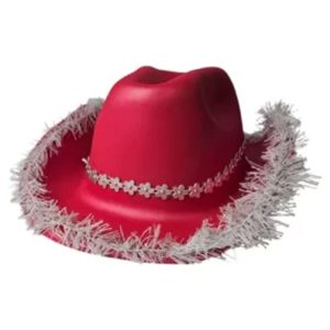 Chapéu Infantil Vermelho Adulto Country Boiadera Ana Castela