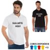 Camisa Polo Personalizada - Masculina Feminina Infantil Plus Size - Branca Preta Colorida Revenda Fornecedor Dropshipping