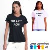 Camiseta Tshirt Personalizada T-shirt Feminina Infantil Plus Size Blusinha Blusa- Branca Preta Colorida Revenda Fornecedor Dropshipping
