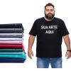 Camiseta Plus size Personalizada - Masculina Feminina Camisa Roupa Obeso Evangelico Moda Evangelica Gospel - Branca Preta Colorida Revenda Fornecedor Dropshipping