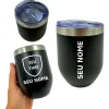 Copo termico personalizado com nome frase logotipo logomarca foto imagem time varias cores