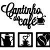 Kit 4 Quadros Gatos Brincando Decorativo Mdf Vazado Preto