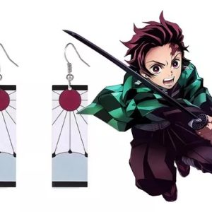 Brincos Tanjiro Kamado Demon Slayer Kimetsu No Yaiba