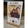 Placa SPOTIFY Interativa com a sua foto e sua música 10x15 Decoração Namorados
