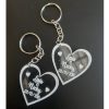 Chaveiro Coração Personalizado - Nome, Data, Ou Frase! Chaveirinhos De Casal, Amigos Etc - Decoração