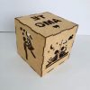 Cubo Box Luminária Te Amo para namorados - Personalizada com sua frase em mdf 3mm incluso já o led