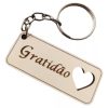 50 Lembrancinha Chaveiro Mdf Gratidão Coração