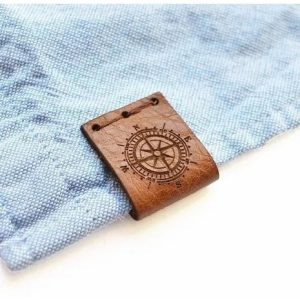 30 Etiqueta Couro Sintético Personalizada- Design Exclusivo