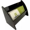 Porta Cartão De Visita Preto Mesa Balcão Acrílico