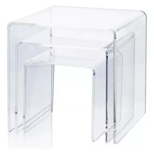 Expositor Acrilico Plataforma Vitrine Quarto Kit 3 Peças Ps