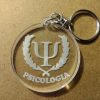 Kit 10 chaveiros cristal 3mm curso psicologia