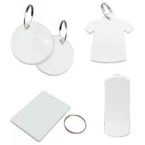 30 Unidades Chaveiro Branco Polímero Plástico Para Sublimação