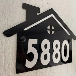 Número Para Casa Personalizado, Acrílico Em Relevo