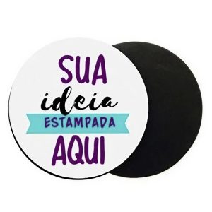 Porta Copos / Bolacha Personalizado Sua Arte Aqui Redondo Neoprene