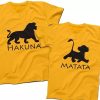 Kit Tal Rei Leão Hakuna Matata Pai Tal Filho Camiseta