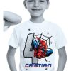 Camiseta Infantil Homem Aranha Desenho