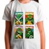 Camiseta Infantil Tartarugas Ninjas Personagens Desenho