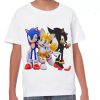 Camisa Estampada Infantil Personalizada Tails E Shadow