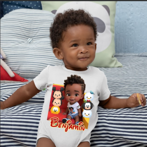 body infantil feminino personalizado dia das crianças personagens desenho