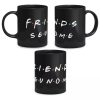 Caneca Preta Série Friends Personalizada Com Nome