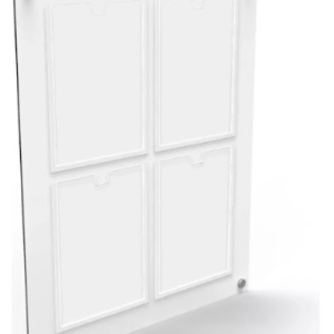 Quadro de aviso e gestão em mdf e acrilico com 6 Displays A4
