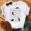 Camiseta Básica Algodão Feminina Song Cat Gatinho Músical 18