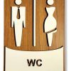 Placa Indicativa De Sanitário Decorativa Mdf 3mm Banheiro Wc