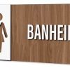 Placa Sinalização Indicativa Banheiro Unissex