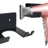 2 Suporte Porta Secador Cabelo E Cabo Fixa Parede Sem Furos
