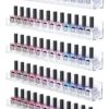 6 Prateleiras Cristal Expositor Esmalte Organizador Manicure
