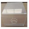 Comedouro Ergonômico Pet Acrílico Cachorro Gato 35x17x7cm