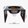 Comedouro Bebedouro Pet Acrilico Elevado Gato anti refluxo