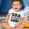 Body Infantil Personalizado Com Sua Estampa Frase Body Bebê