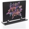 Troféu Placa Homenagem Em Acrílico Personalizado 15x10cm Cor Preto